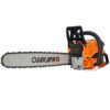 62Cc Gas Powered Chainsaw 2 Cycle Handheld Cordless Chain Saw Aluminium 18" And 20" Guide Bar - Orange - Image 7