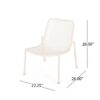 Kincaid - Stackable Iron Chair Outdoor Seating - Matte White - Image 3