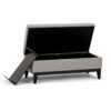 Oregon - Storage Ottoman Bench With Tray - Cloud Gray - Image 3