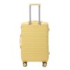Set 3 Pieces 20" / 24" / 28" Abs Spinner Wheel Luggage, Matching Color, With Combination Lock - Yellow - Image 25