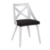Charlotte - Farmhouse Chair (Set of 2) - White / Charcoal - Image 2