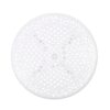 Tranquilius - Outdoor Round Dining Table With Lattice Tabletop, Umbrella Hole And Curved Legs - White - Image 7