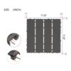 Plastic Interlocking Deck Tiles 44 Pack For Outdoor And Indoor Use, 12" X 12" Square Waterproof Patio Decking - Dark Gray - Image 3