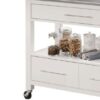 Ottawa - Kitchen Cart - Stainless / White - Image 2