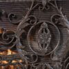 Waterbury - Traditional Fireplace Screen With Gold Flower - Black - Image 5