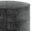 Connor - Round Pouf - Distressed Black - Image 5