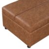 Twin Size Folding Ottoman Sleeper Bed With Mattress Convertible Guest Bed - Brown - Image 22
