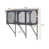 Premium Cat Window Box With Bug Proof Net For Large Indoor Cats Spruce Wood & Polyester - Antique Gray - Image 4