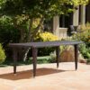 Reflect - Outdoor Dining Table With Rattan Cover - Dark Gray - Image 2