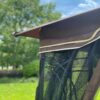 Patio Double Roof Gazebo Replacement Canopy Top Fabric - Brown - Image 5