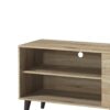 Amidon - TV Stand For TV's Up To 63", With 2 Storage Shelves & 1 Cabinet, Modern Entertainment Centre For TV In Living Room - Oak - Image 4
