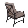 Modern Dining Chair With Back And Seat Cushion (Set of 2) - Antique Bronze - Image 4