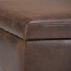 Owen - Coffee Table Storage Ottoman - Distressed Chestnut Brown - Image 6