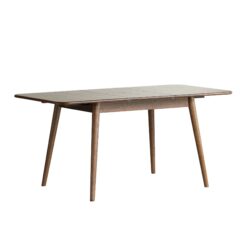 Round Corner Diagonal Leg Telescopic Table, For 6 - 8 People To Meet Dining Table - Walnut