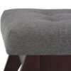 Draper - Mid Century Tufted Ottoman Bench - Slate Gray - Image 5
