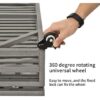 Heavy Duty Dog Cage Pet Crate With Roof & Window On Roof - Black - Image 3