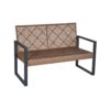 4 Piece Patio Furniture Set Outdoor Balcony Porch Garden Backyard Lawn Furniture Acacia Wood Table Top, Morden - Black And Light Brown - Image 17