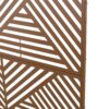 Freestanding Decorative Privacy Screen For Deck Balcony Patio, Metal Privacy Screen - Brown - Image 7