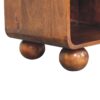 Open Woven Bedside Table, 1 Drawer - Chestnut - Image 8