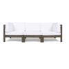 Oana - Modern 3 Piece Sofa Set With Water Resistant Cushions - White - Image 2