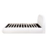Archie Puffy Grounded - Queen Upholstered Platform Bed - Almond White - Image 5