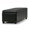 Kingsley - Large Storage Ottoman - Midnight Black - Image 5