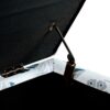 Luxury Storage Ottoman With Floral Patterned Fabric, Soft Close Hinges, Functional Footrest & Seat - Multicolor - Image 9