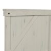 King Industrial Farmhouse Bed - White - Image 4