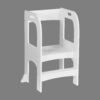 Child Standing Tower, Step Stool For Kids, Toddler Step Stool For Kitchen Counter - White - Image 4