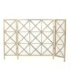 Margaret - 3 Panel, Fireplace Screen Iron - Black / Gold - Image 7