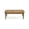 2 Piece Patio Set With Slatted Back Loveseat And Coffee Table - Teak - Image 7