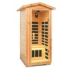 1 Person Far Infrared Old Fir Outdoor Sauna Room - Natural - Image 2