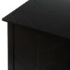 Vintage Style 2 Door Wooden Sideboard Cabinet For Living Room, Dining Room, Or Office - Black Wood - Image 8