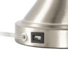 Flint - Contemporary Table Lamp Built In USB Port (Set of 2) - Nickel / Taupe Slub - Image 5