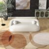Andrew - Boucle Sofa - Beige / Ivory White / Light Beige / White - Image 8
