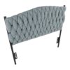 Braided Matisse - Twin Size Headboard - Black / Blue - Image 5