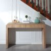 Rustic Modern Console Table With Drawer Storage - Natural Wood - Image 2