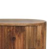 Soba - Ball 3 Drawer Bedside Table - Light Brown - Image 5