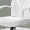 Office Chair, Adjustable Height & Swivel, Ergonomic, Contemporary And Modern - White - Image 2