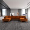 Brooke - U Shape Corner Sofa - Orange - Image 10