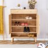 Multi Functional Modern Minimalist Shoe Cabinet Seamlessly Fits Into Nordic, Japanese, And Industrial Style Interiors - Natural Wood - Image 7