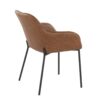 Daniella - Contemporary Dining Chair (Set of 2) - Black / Camel - Image 4
