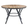 Contemporary Indoor Dining Set With Metal Legs, Birch, And Metal - Black / Natural - Image 6