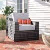 Patio Chair With Cushion - Espresso - Image 4