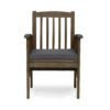 Casa - Acacia Dining Chair Set With Cushions - Dark Gray, 2 Pieces - Image 9