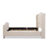 Marcella - Queen Upholstered Shelter Headboard Bed Set - Sky Neutral Beige - Image 3