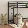 Adam - Junior Twin Loft Bunk - Black - Image 4