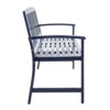 Farmhouse Style Loja Bench Indoor / Outdoor Acacia Wood - Blue - Image 7