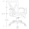Office Chair, Adjustable Height, Swivel, Ergonomic, Comfortable Seating, Contemporary & Modern - Gray - Image 5