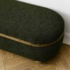 Modern Storage Ottoman Bench Upholstered Seating With Storage - Dark Green - Image 16